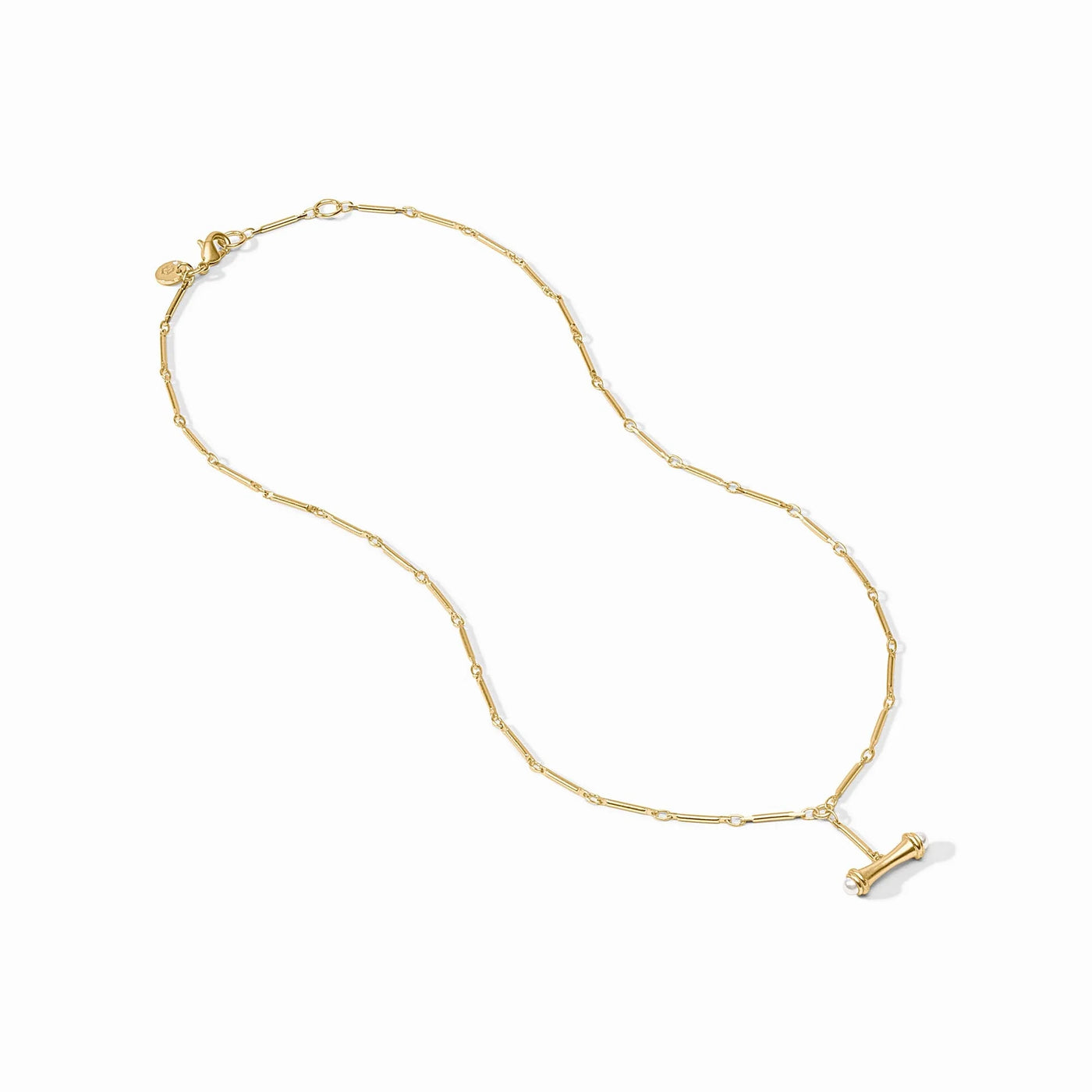 Bamboo Delicate Necklace- Pearl