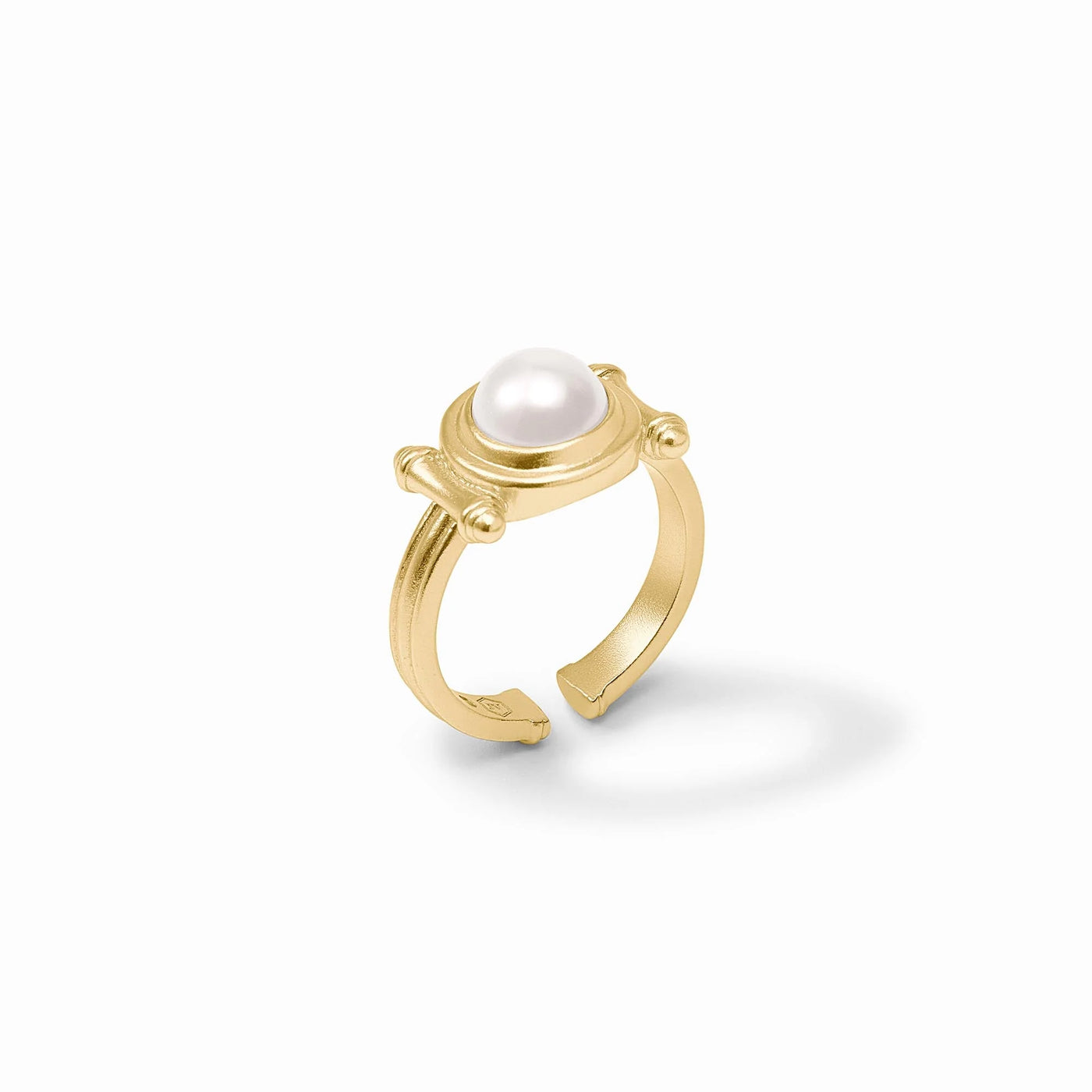 Bamboo Stone Ring - Pearl