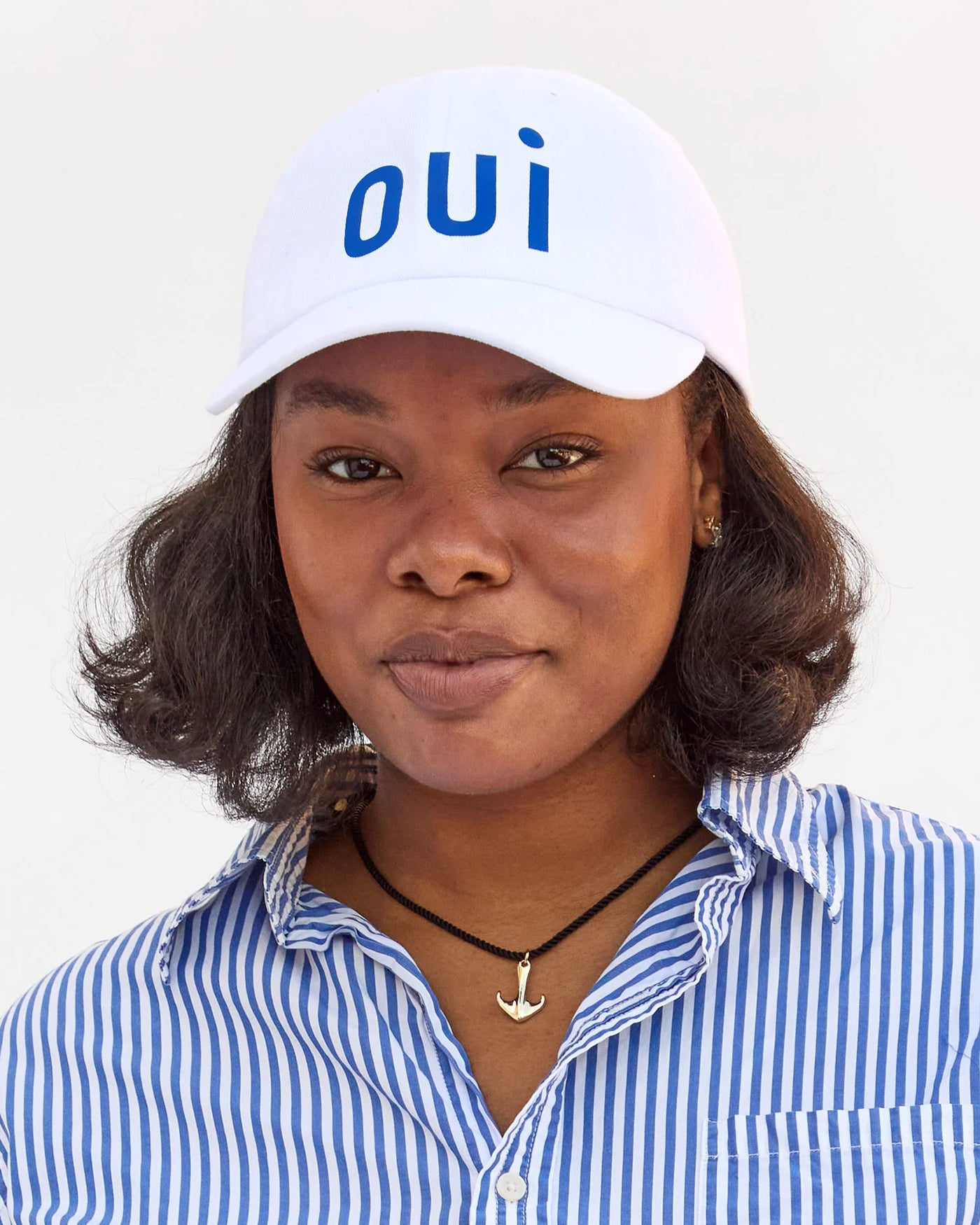 Baseball Hat - White w/ Oui