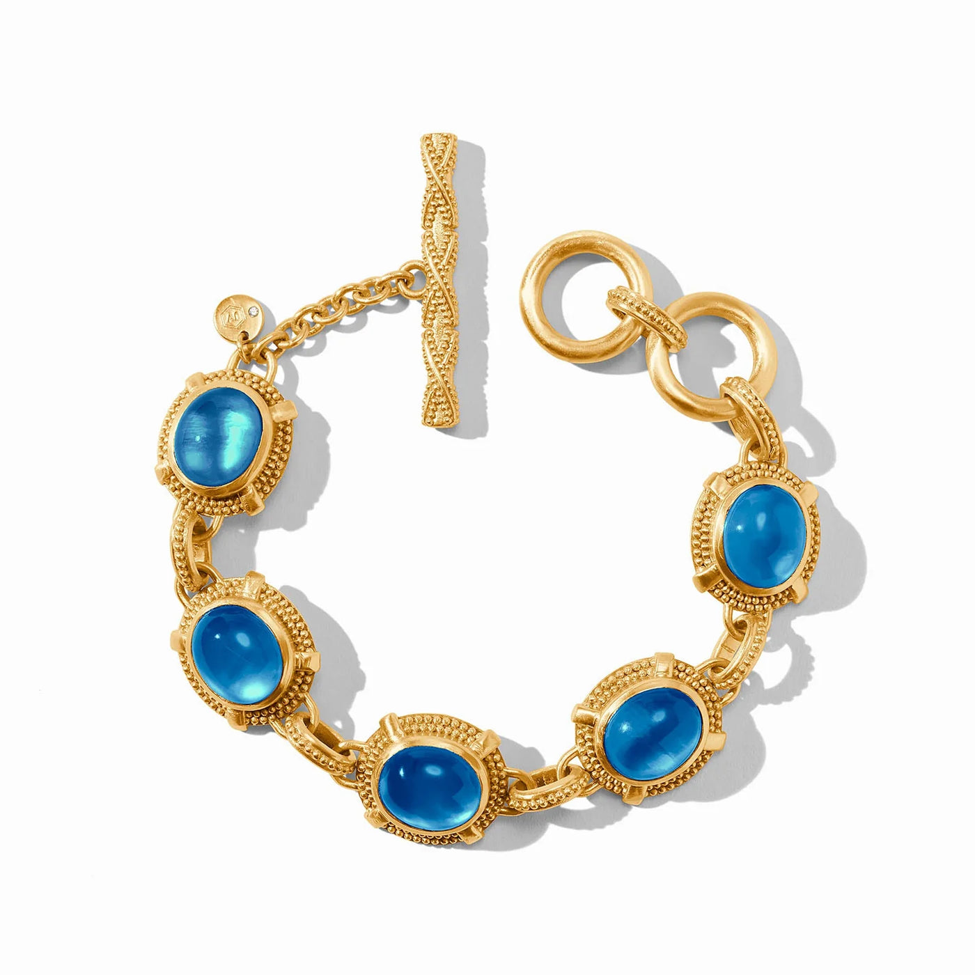 Cabochon Bracelet - Iridescent London Blue