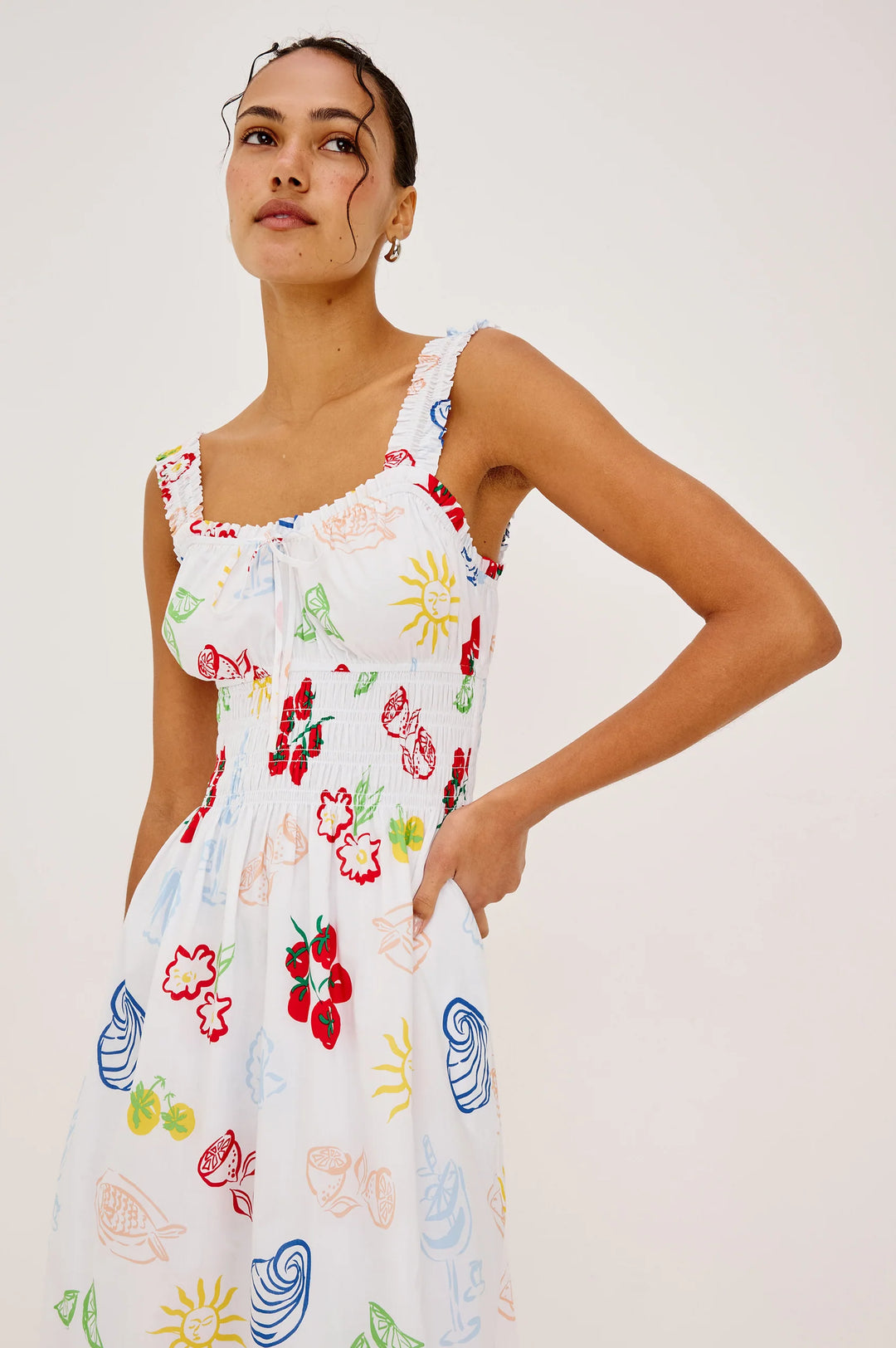 Capri Dress - White Antipasti