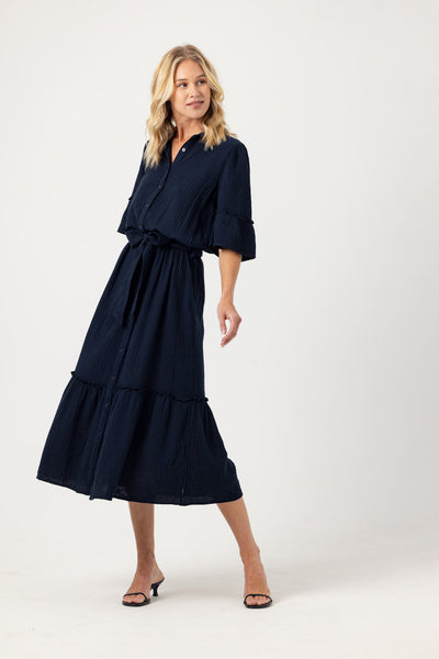 Caprice Dress - Navy