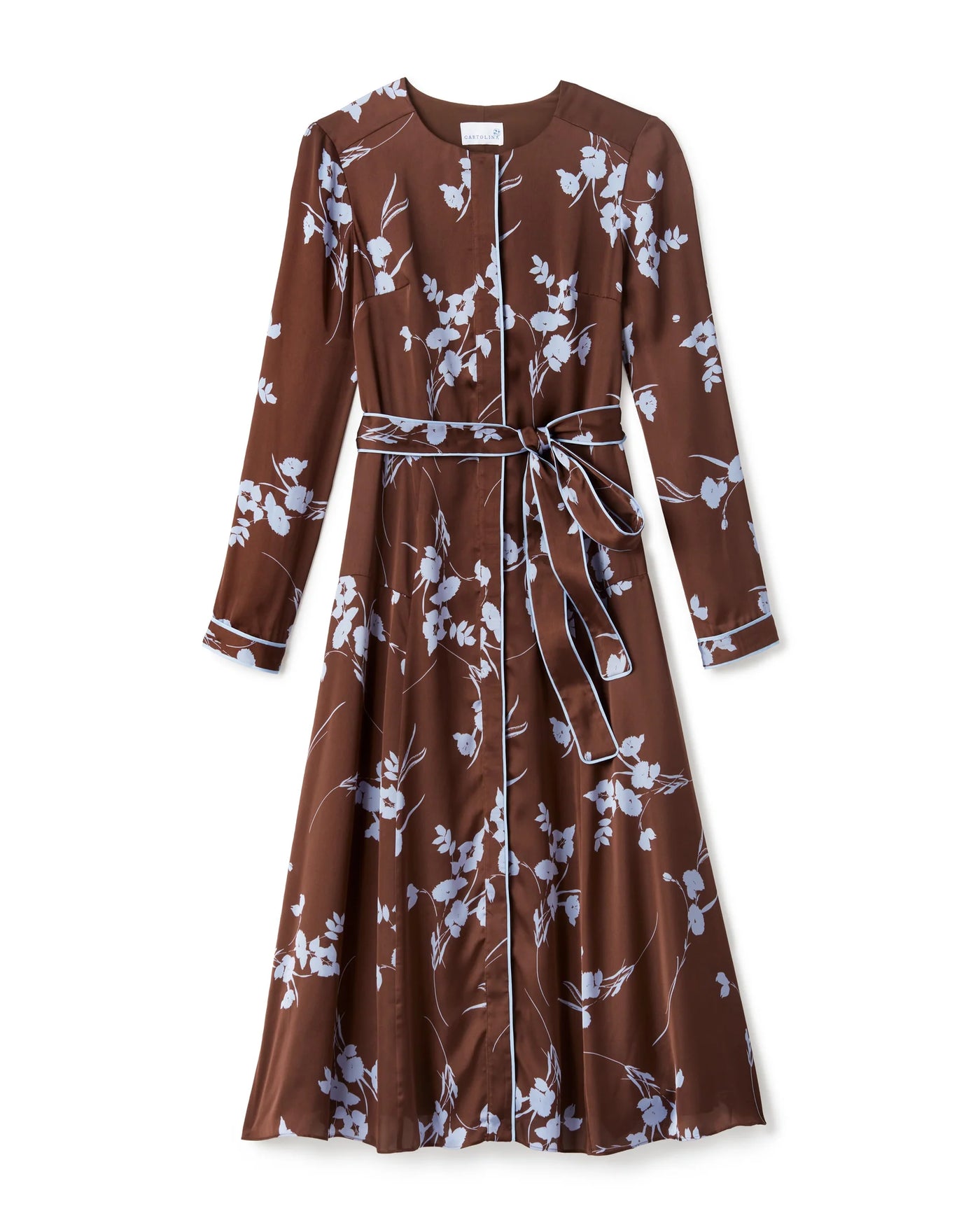 Helene Midi Dress - Upstate Floral In Espresso