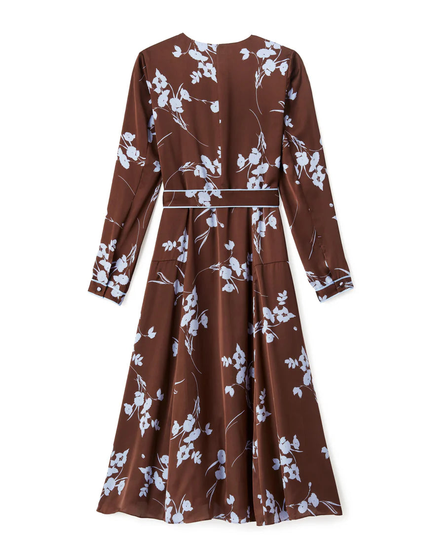 Helene Midi Dress - Upstate Floral In Espresso