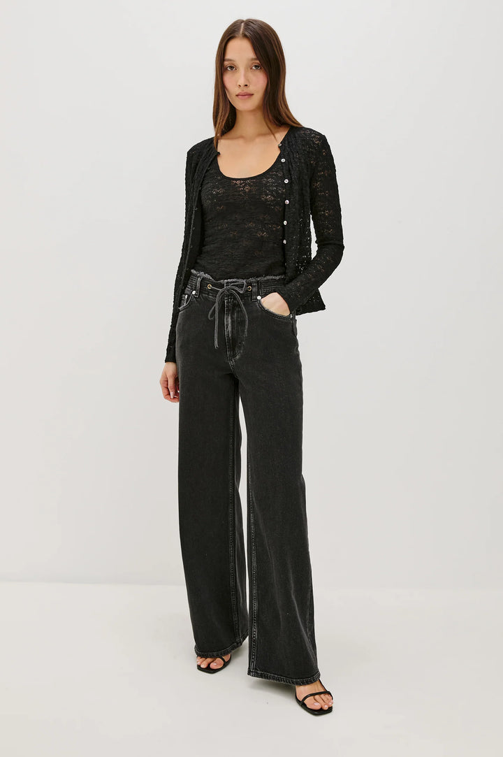 Cyrah Top - Black Lace