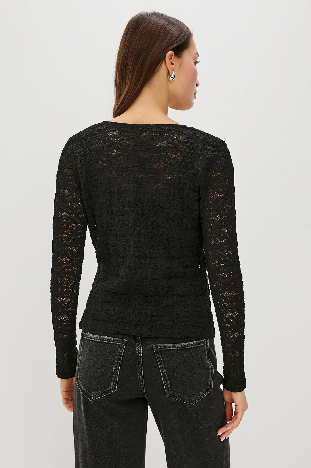 Cyrah Top - Black Lace