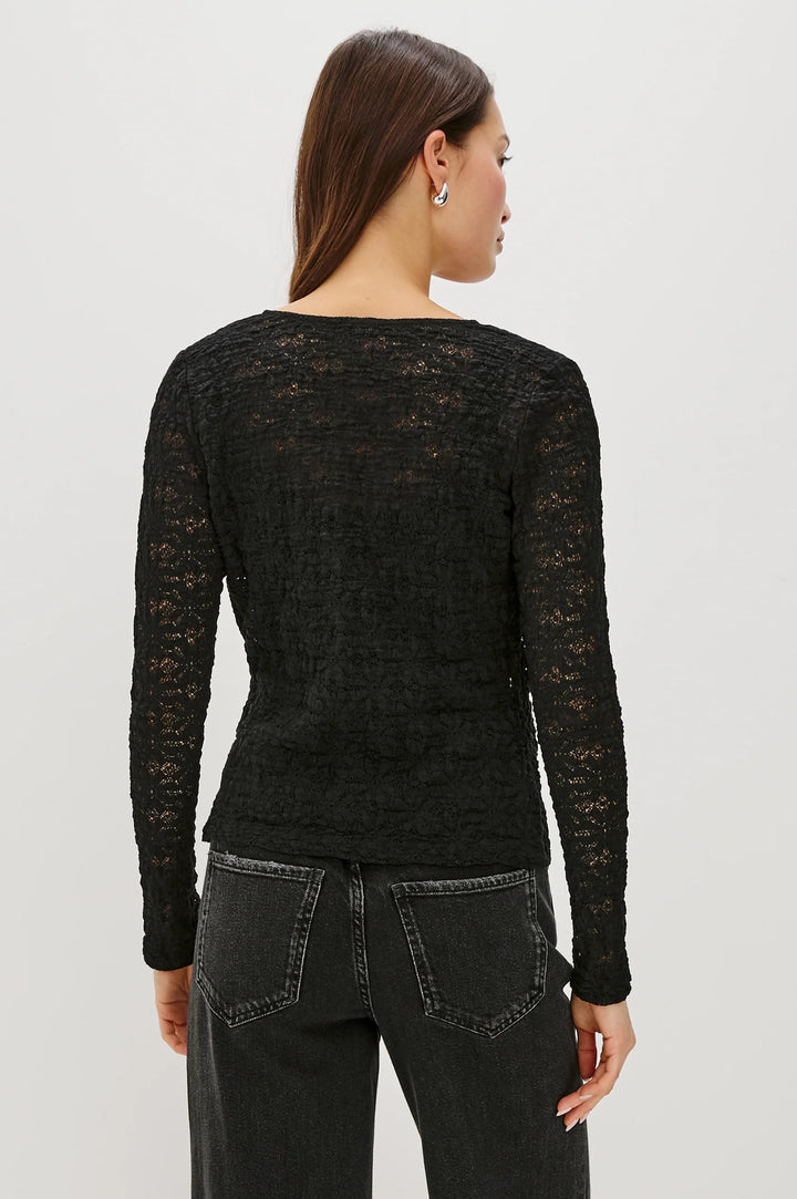 Cyrah Top - Black Lace