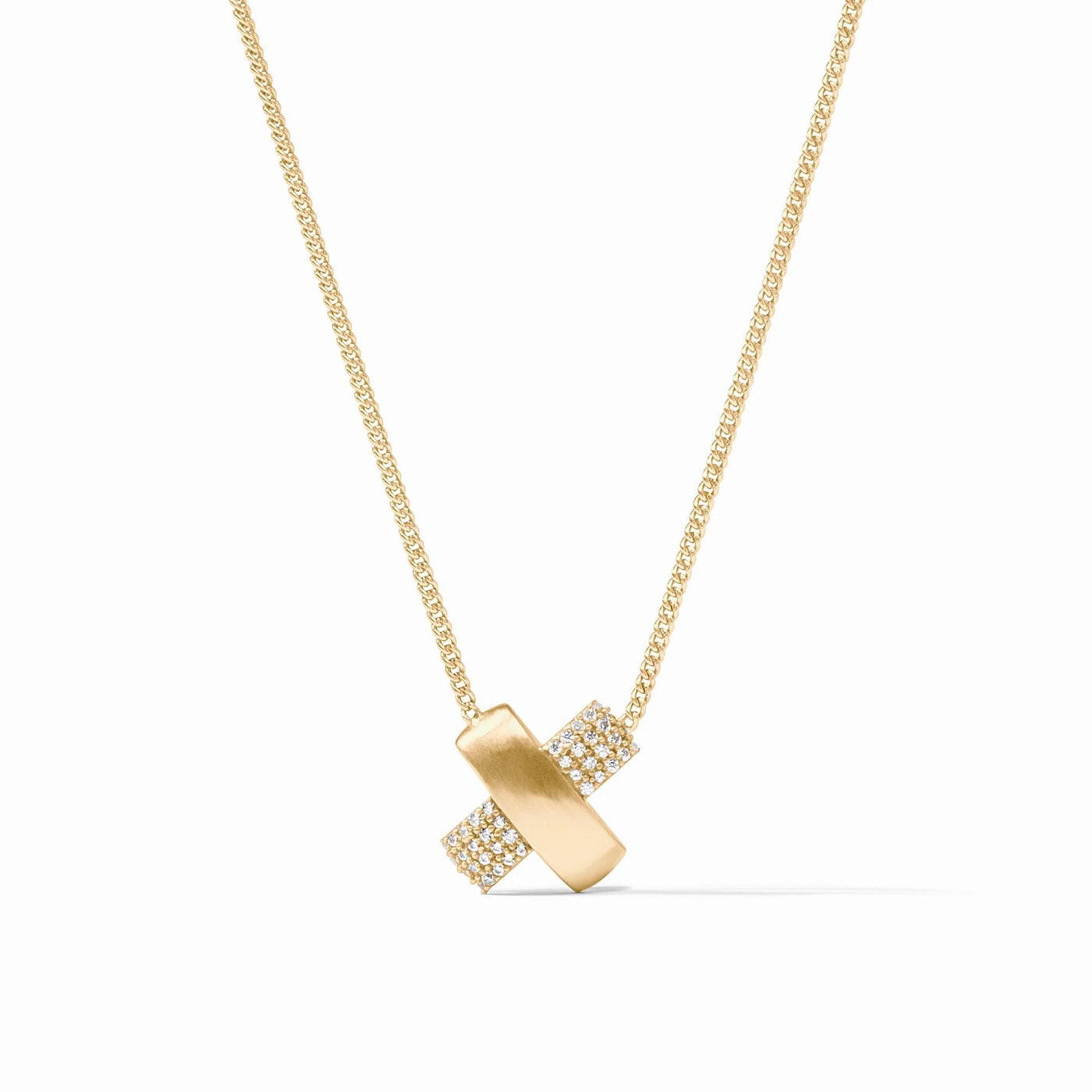 Catalina X Pave Delicate Necklace