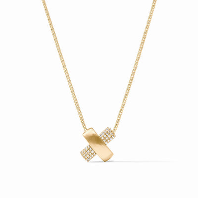 Catalina X Pave Delicate Necklace