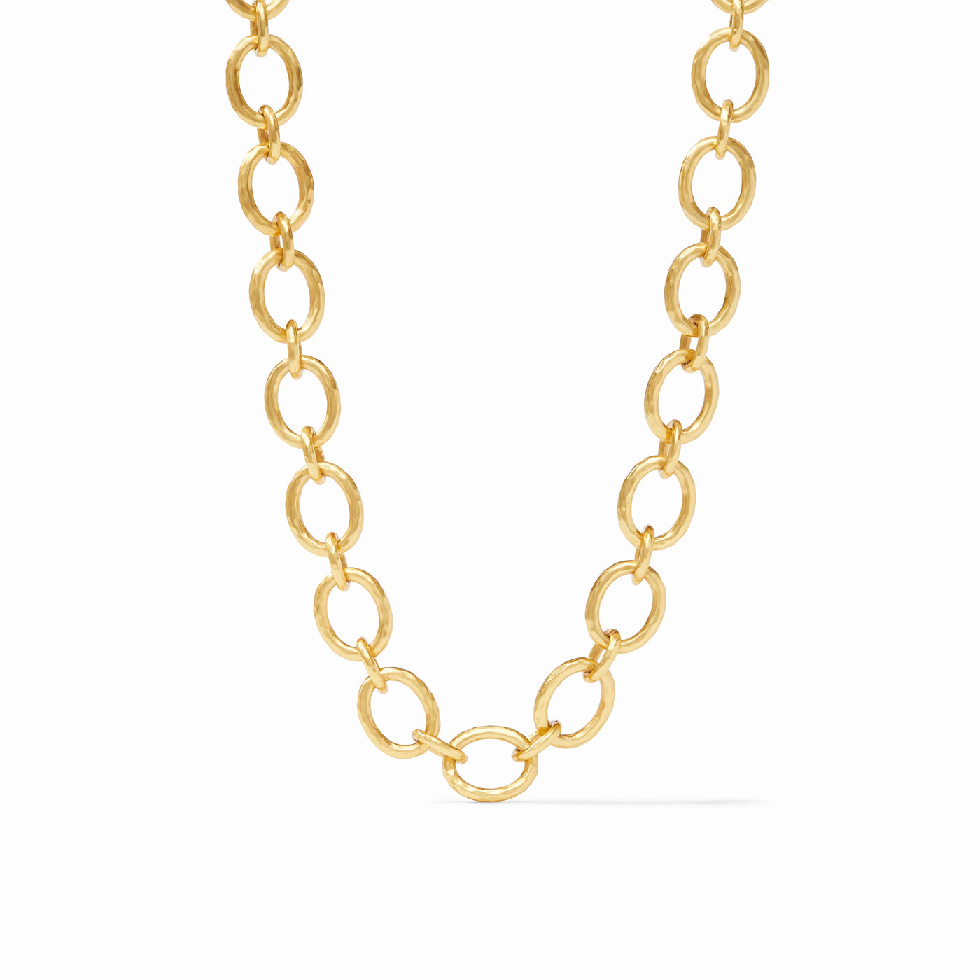 Catalina Demi Link Necklace- Gold Pearl