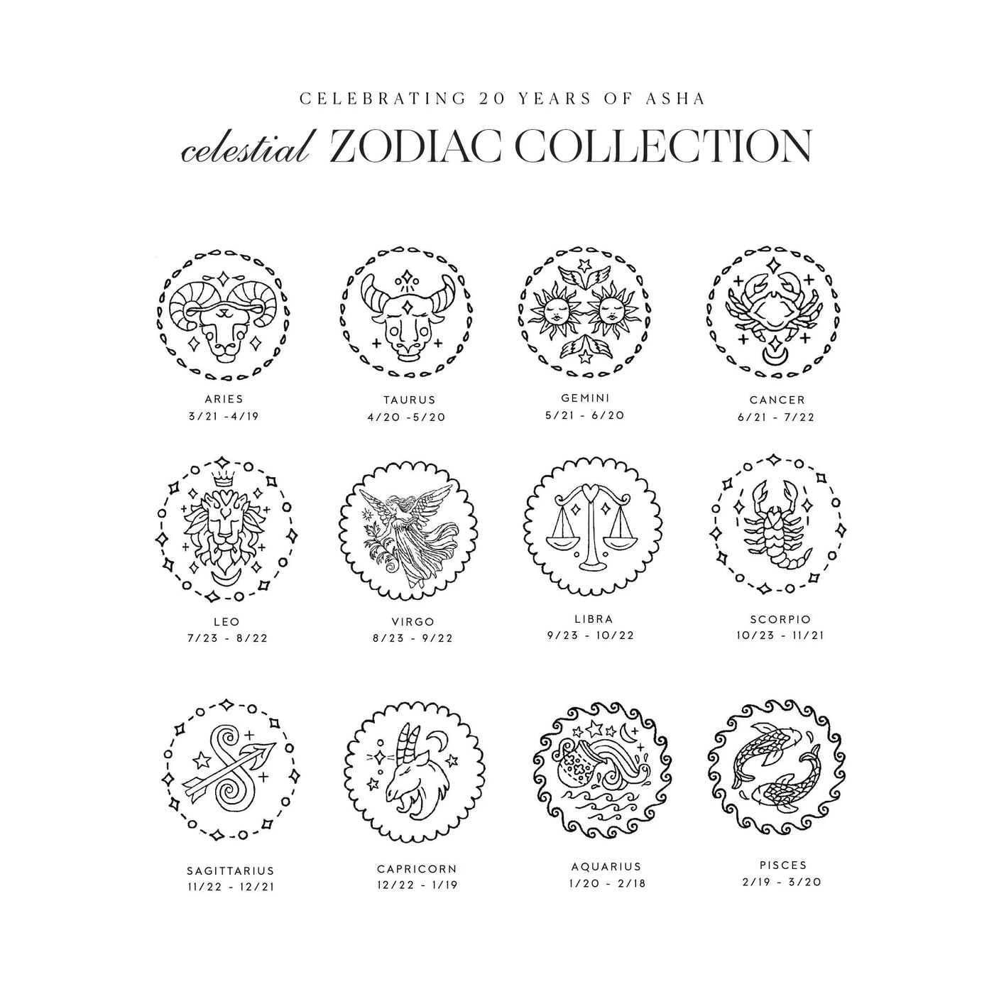 Celestial Zodiac Charm