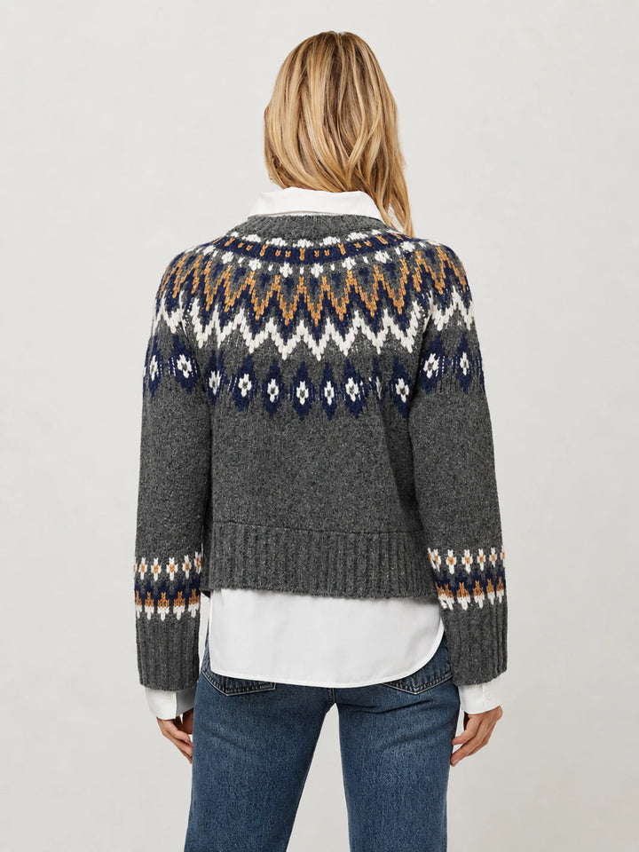 Alina Mixed Media Cardigan - Multi