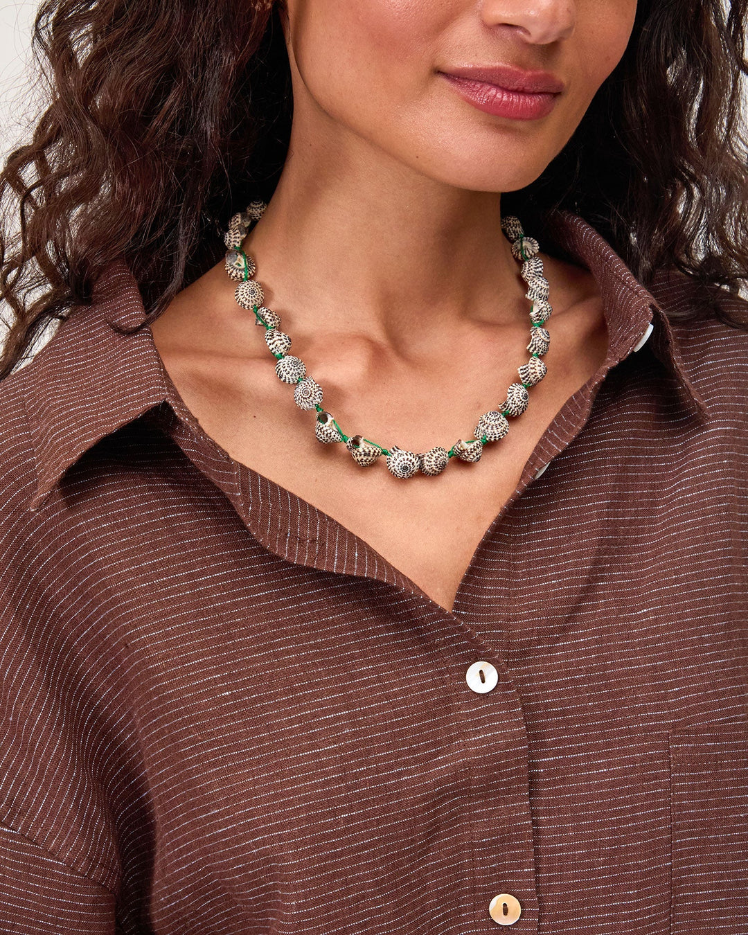 Checker Shell Necklace