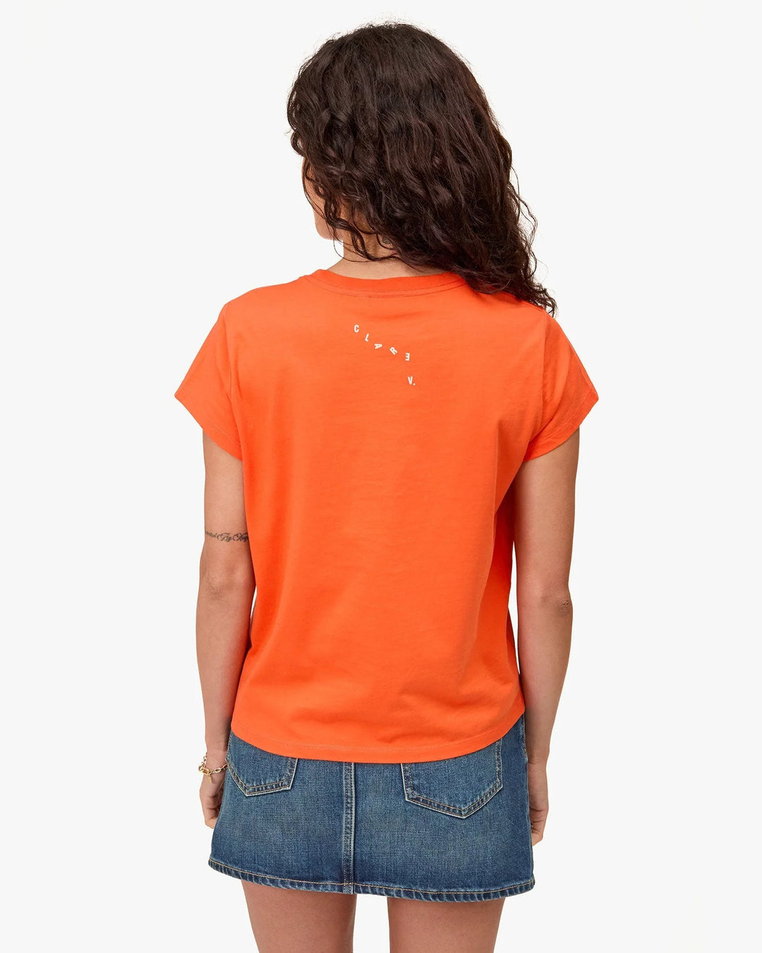 Classic Tee - Scarlet Orange w/ Cream