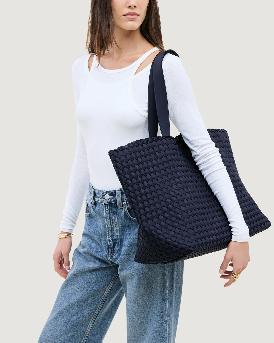 Como Large Tote - Ink Blue