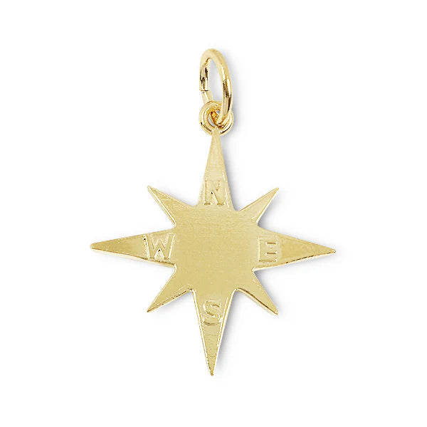 Pink Necklace Cord with Star Compass