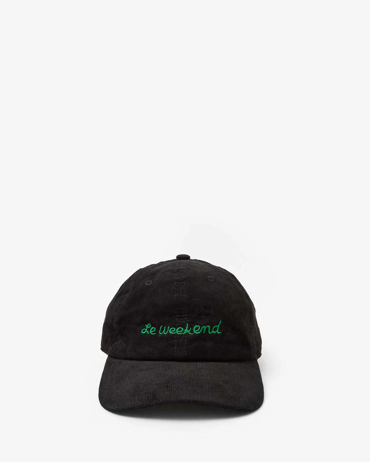 Baseball Hat - Black Corduroy Le Weekend