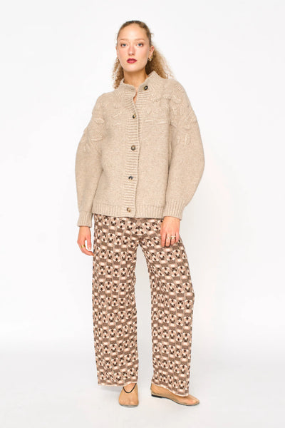 Cusco Shell Cardigan - Graham Cracker