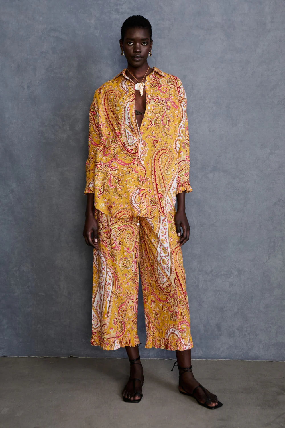 Paisley Printed Set - Marigold