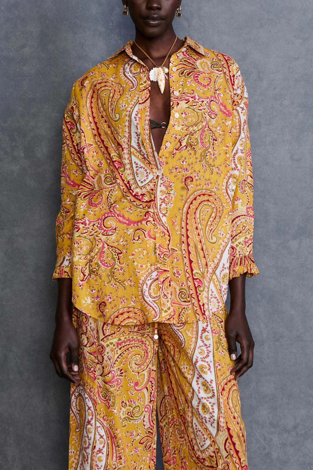 Paisley Printed Set - Marigold
