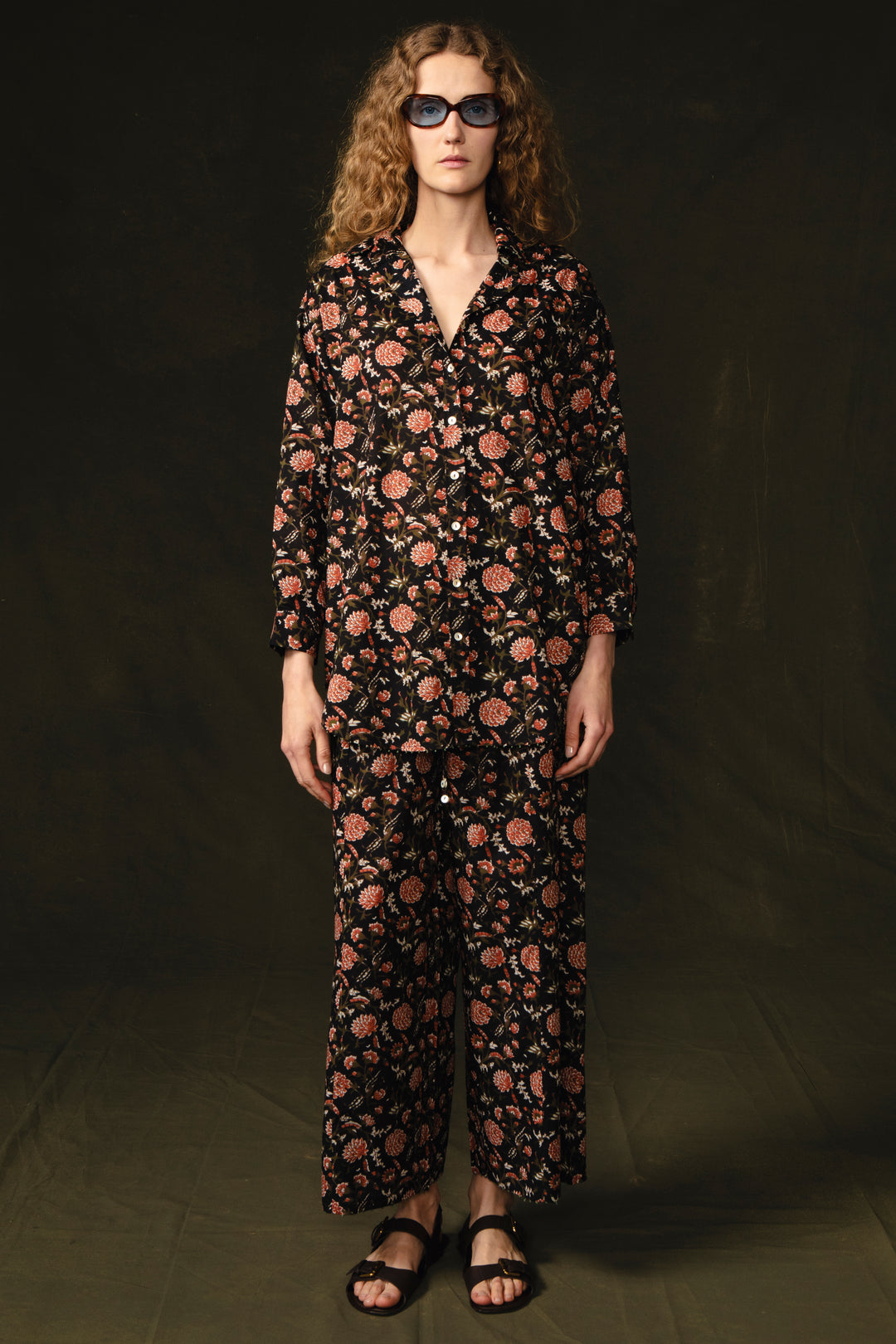 Chrysanthemum Printed Set - Ink