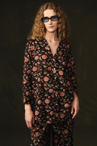 Chrysanthemum Printed Set - Ink