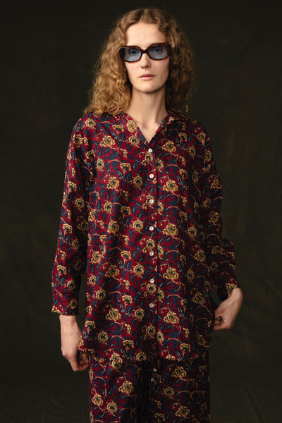 Wild Rose Printed Set - Scarlet