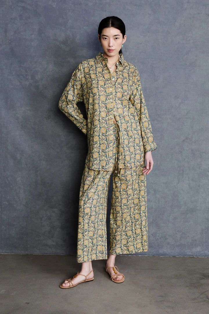 Sunflower Printed Set - Steel Blue