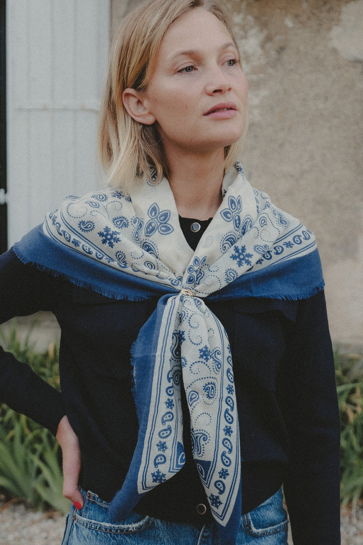 Bandana Scarf - Snowflake