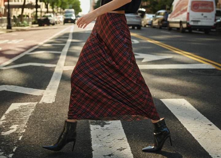Aviva Maxi Skirt - Tartan