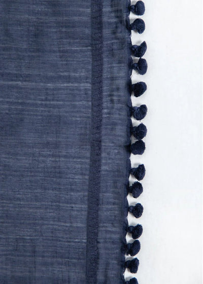 Dupatta Plain Shawl - Midnight