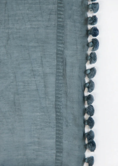 Dupatta Plain Shawl - Slate