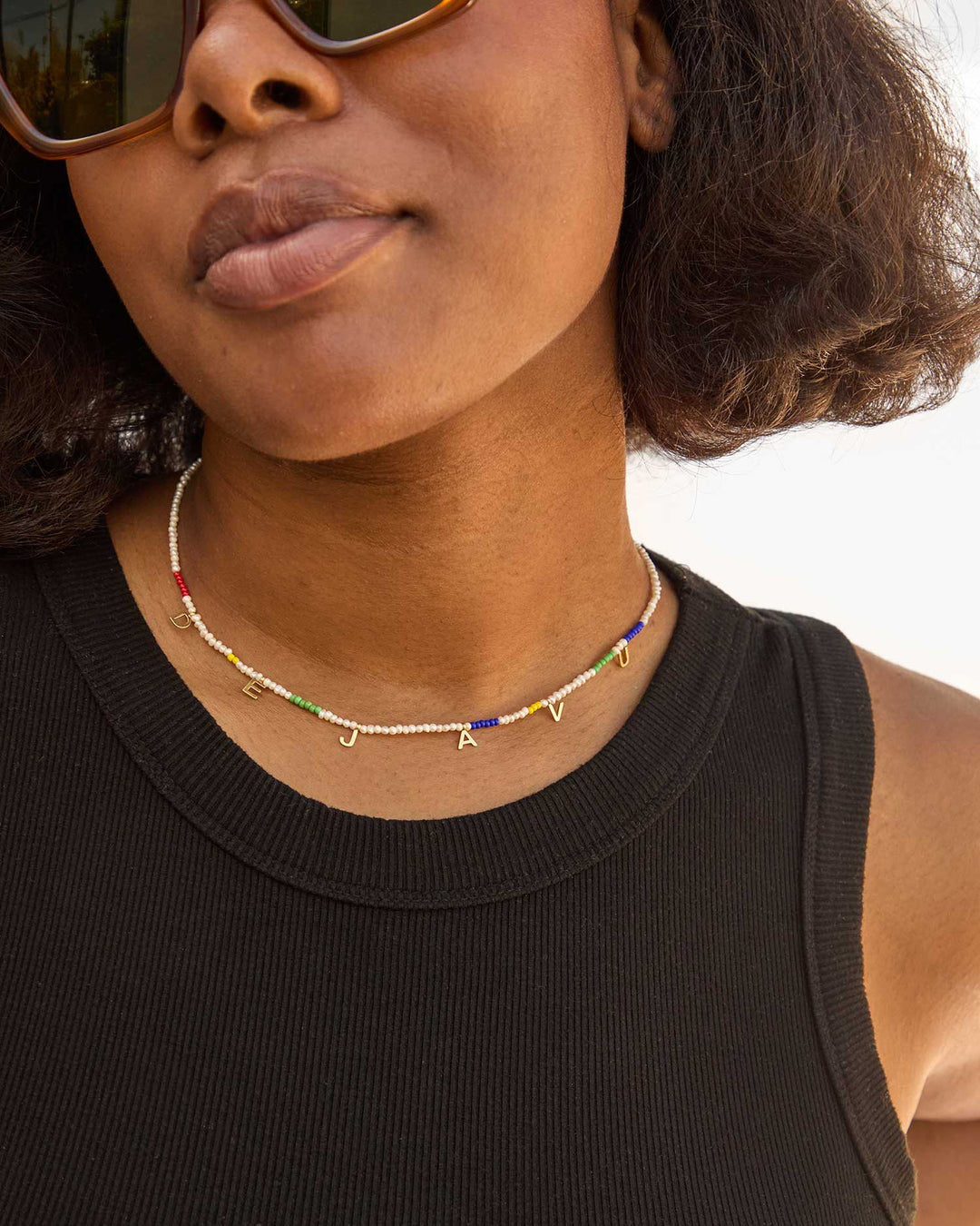 Déjà Vu Necklace - Cream Multi