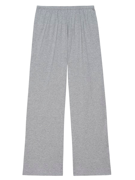 The Jersey Simple Crop Pant - Heather Grey