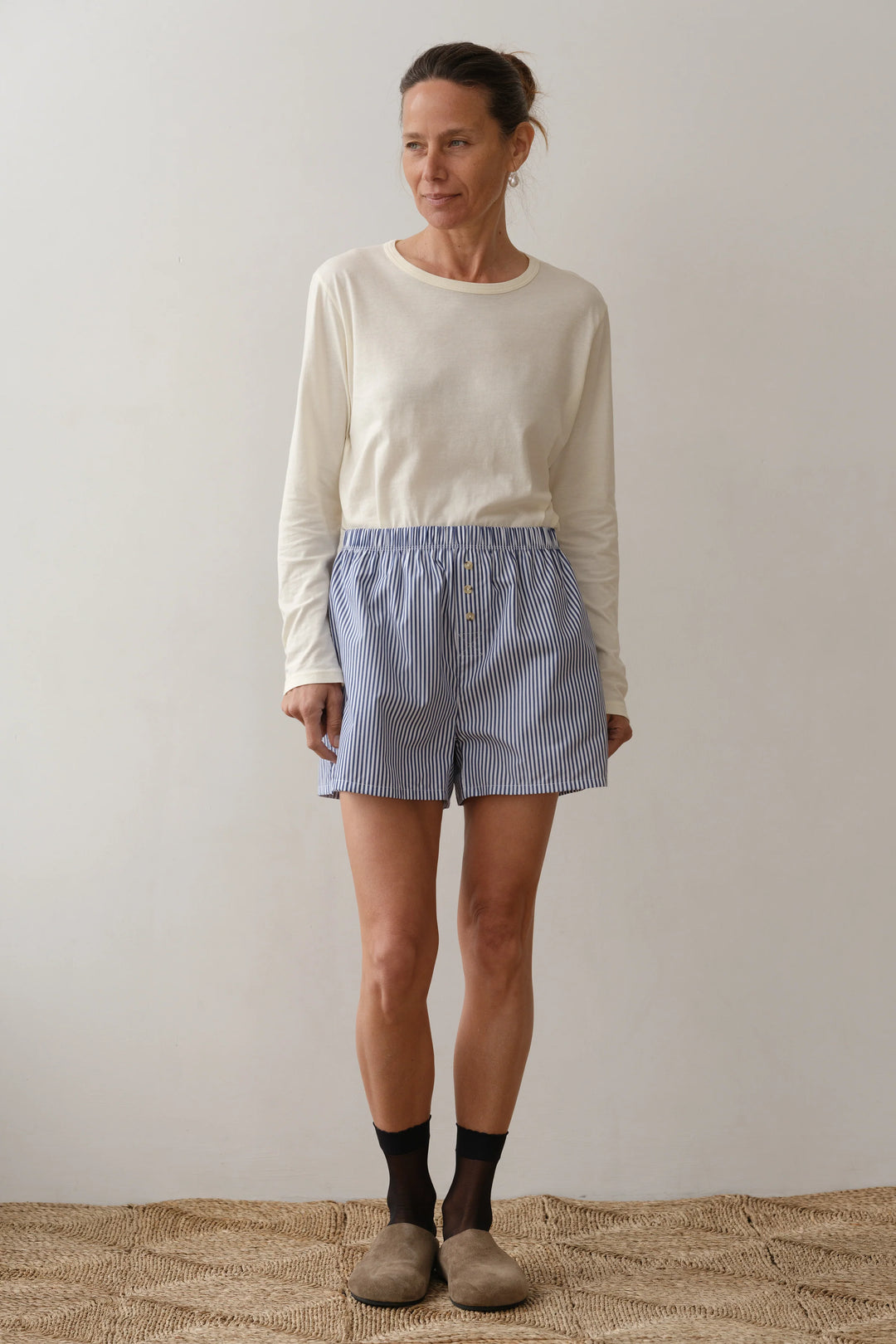 The Pop Boxer - Navy Stripe