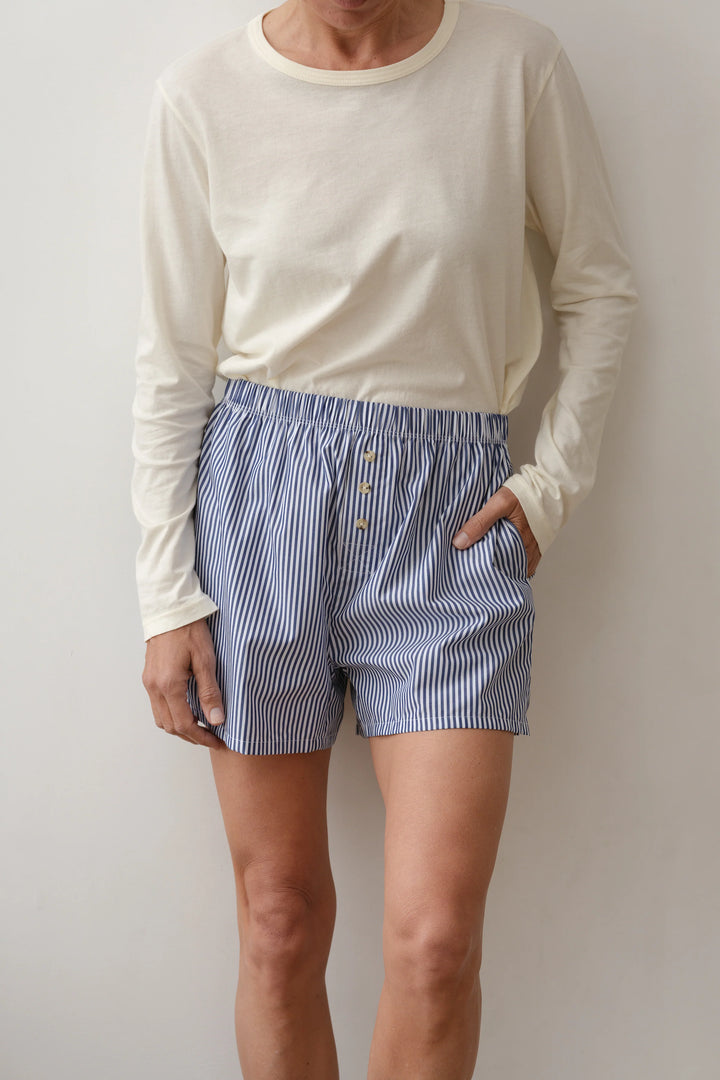 The Pop Boxer - Navy Stripe