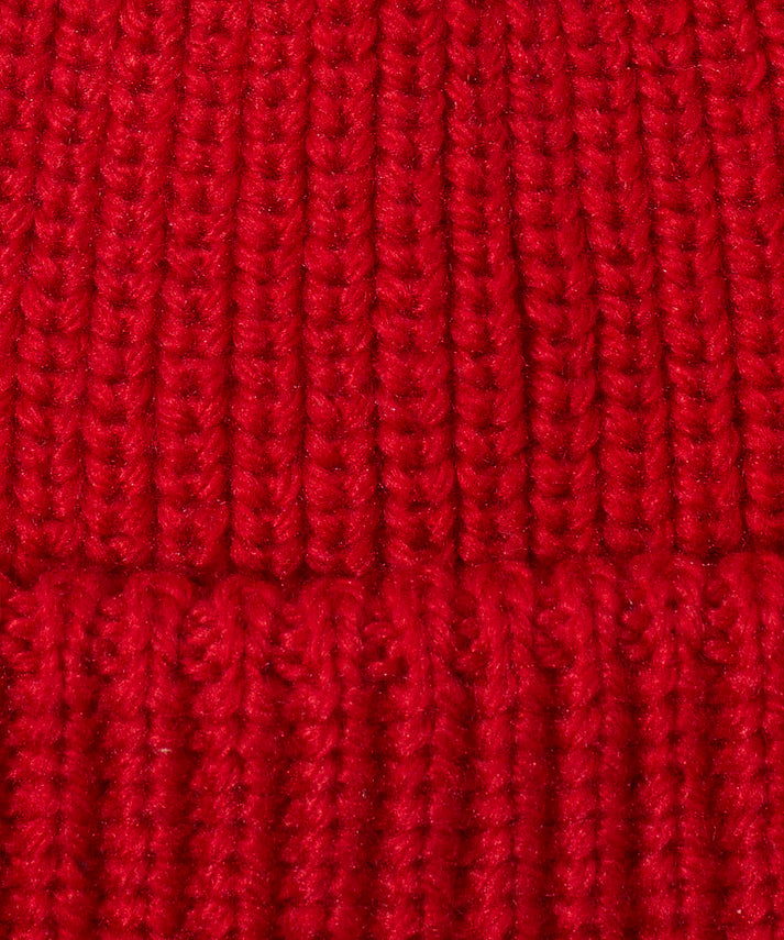 Perfect Ribbed Beanie - Ruby Red