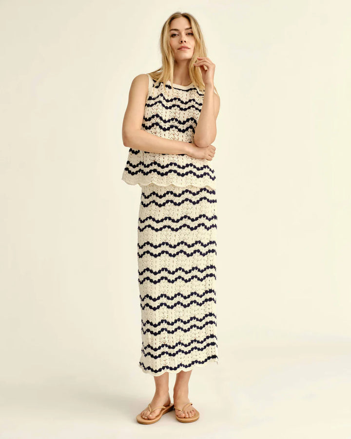 Northport Sweater Tank - Beach Wave Stripe