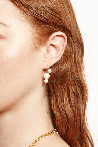 Diem Drop Earrings Mini Gold