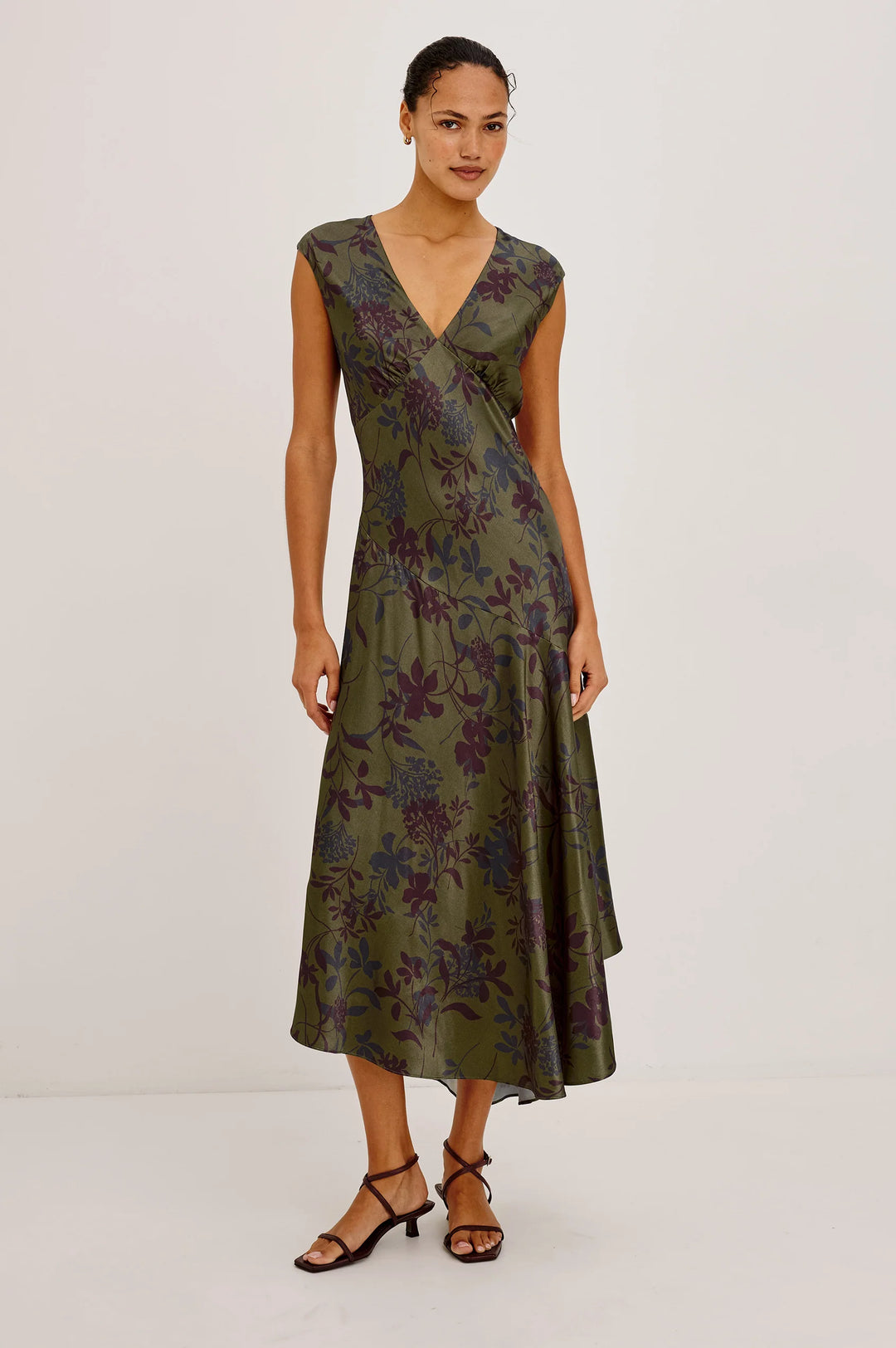 Eleni Dress - Olive Dahlia