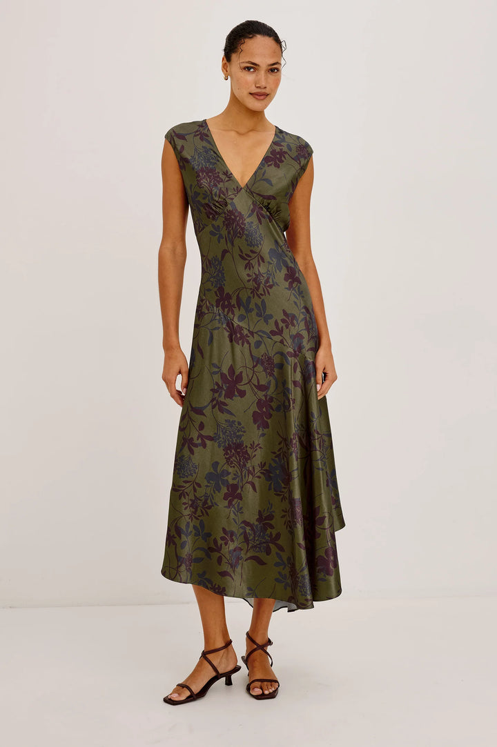 Eleni Dress - Olive Dahlia