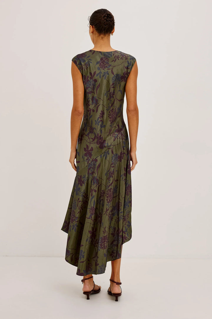 Eleni Dress - Olive Dahlia