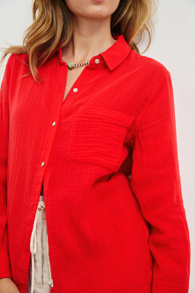 Ellis Shirt - Cherry