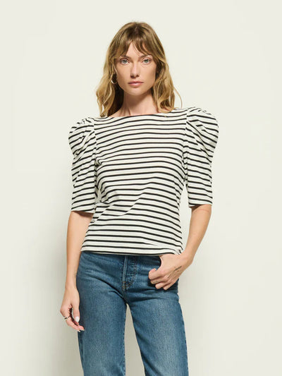 Emery Stripe Tee - Cross Walk Stripe