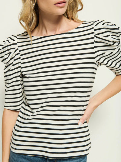 Emery Stripe Tee - Cross Walk Stripe