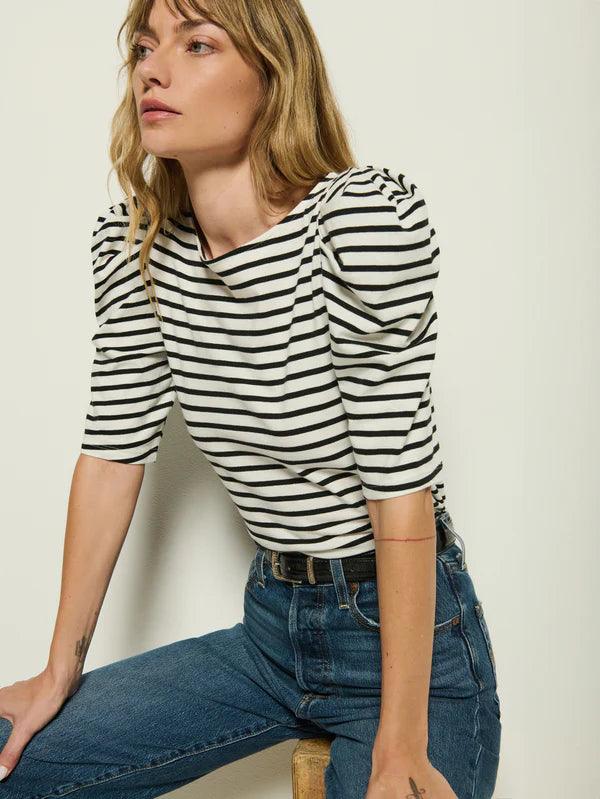 Emery Stripe Tee - Cross Walk Stripe