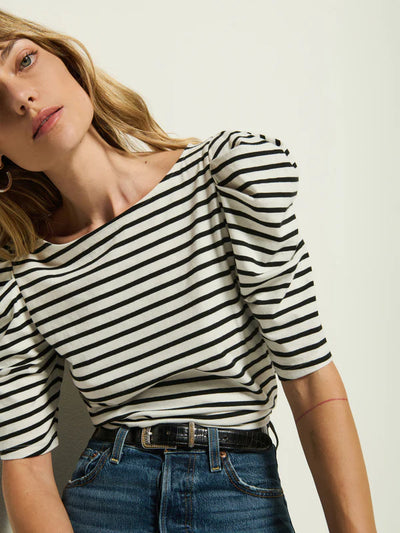 Emery Stripe Tee - Cross Walk Stripe