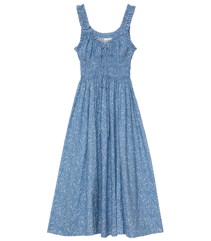 Emmaretta Dress - Blue Garden Bloom