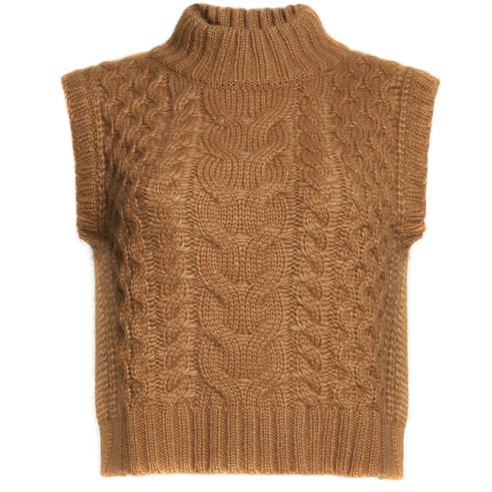 Ada Sweater Tank - Camel