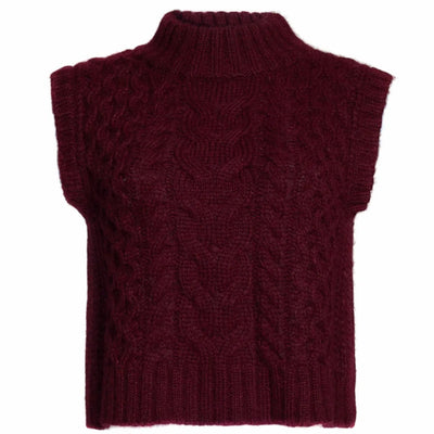 Ada Sweater Tank - Merlot